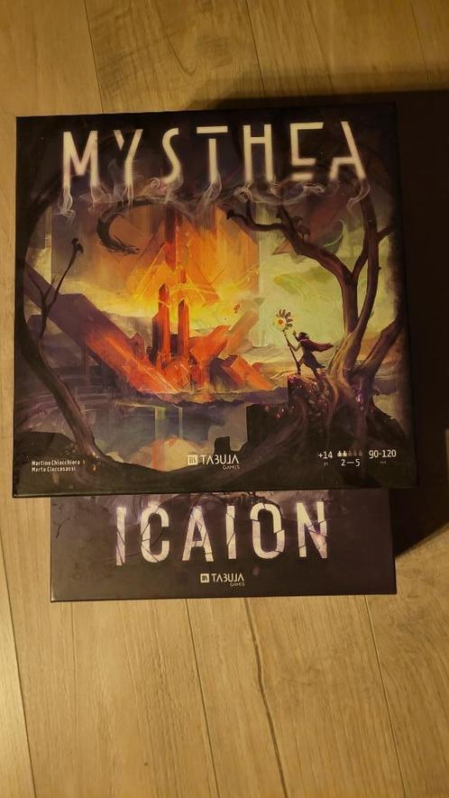 [EN] Mysthea, Icaion and bonus game, Hobby en Vrije tijd, Gezelschapsspellen | Bordspellen, Nieuw, Een of twee spelers, Drie of vier spelers