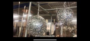 Stel set oosters lampen hanglampen bol glinster smeedwerk beschikbaar voor biedingen