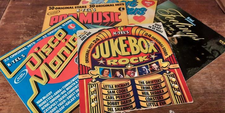 4x LP's + 1x 2LP Diverse artiesten - K-Tel, Cd's en Dvd's, Vinyl | Verzamelalbums, Gebruikt, Ophalen of Verzenden