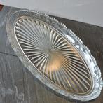 Glazen schaal ovaal waaierglas 25 cm, Ophalen of Verzenden