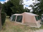 Vouwwagen Trigano Odyssee GL Groen/beige 4p incl extra's, Caravans en Kamperen, Ophalen, Trigano, Meerkleurig, Aanwezig