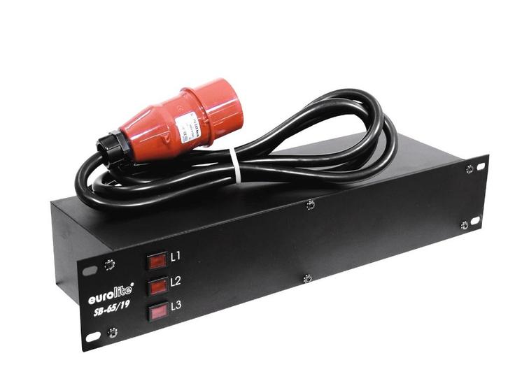 Eurolite SB-65 19 inch 16A CEE krachtstroom verdeler, Muziek en Instrumenten, Licht en Laser, Nieuw, Overige typen, Geluidgestuurd