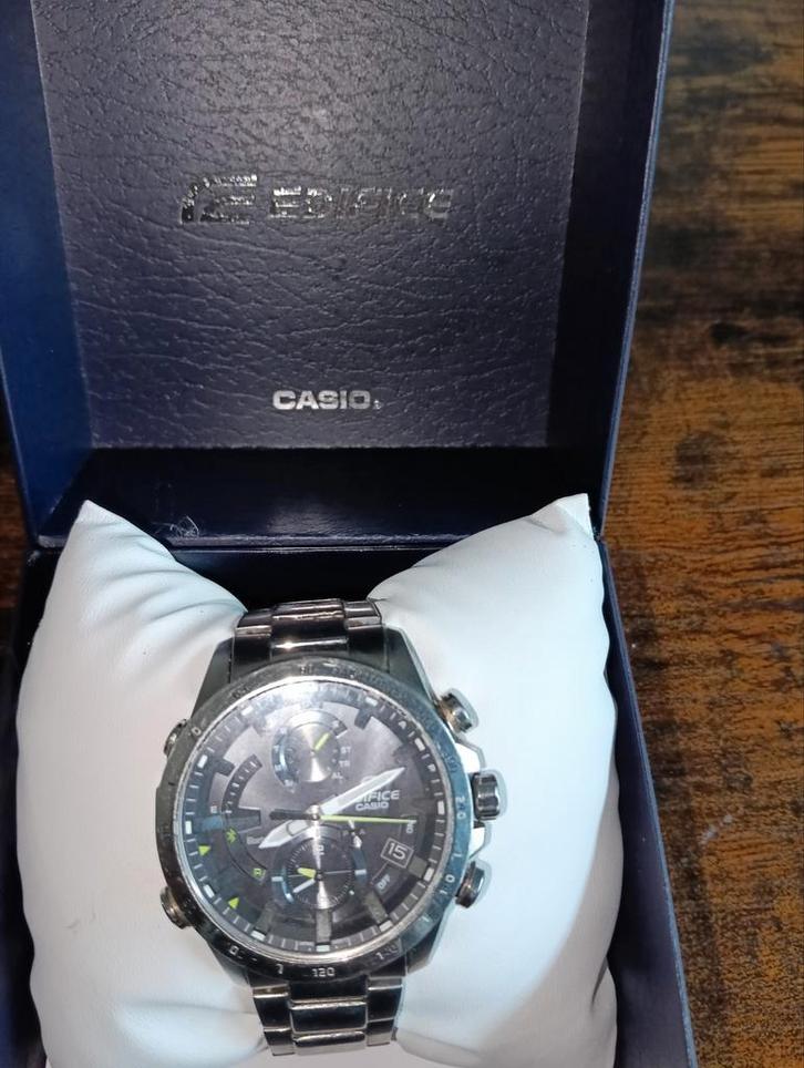 Casio Edifice Polshorloge - Staal, Sieraden, Tassen en Uiterlijk, Horloges | Heren, Zo goed als nieuw, Polshorloge, Casio, Staal