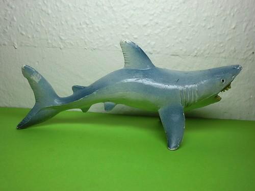 Witte haai, dierfiguur Bullyland, Verzamelen, Dierenverzamelingen, Gebruikt, Beeldje of Figuurtje, Overige soorten, Ophalen of Verzenden