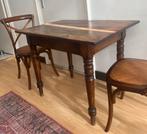 Rustieke houten eettafel / bistro / cafe tafel, Huis en Inrichting, Tafels | Eettafels, Ophalen, Gebruikt, 100 tot 150 cm, 50 tot 100 cm