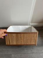 Ikea bamboe rieten mand, Huis en Inrichting, Woonaccessoires | Schalen en Manden, Ophalen of Verzenden, Zo goed als nieuw, Rechthoekig