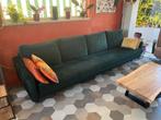 Bank 4 personen groen, Ophalen, 75 tot 100 cm, Zo goed als nieuw, Rechte bank