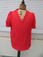 Dames blouse Chein maat L nieuw rood & zwart, Maat 42/44 (L), Nieuw, Ophalen of Verzenden, Rood