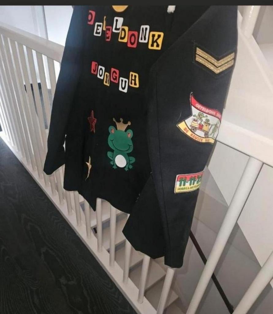 Oeteldonk Jas maat M unisex, Ophalen of Verzenden, Zo goed als nieuw, Maat 38/40 (M), Zwart