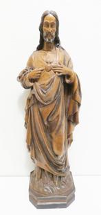 Ouro Artesania - houtgesneden beeld Heilig Hart [1752], Antiek en Kunst, Ophalen