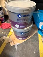Twee emmers Sigma Muurverf 9010 - Nieuw!, Ophalen, Wit, Nieuw, Verf