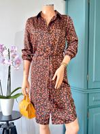 COTTON CLUB jurk maat XS/S - print - camel - zwart, Bruin, Ophalen of Verzenden, Zo goed als nieuw, Knielengte