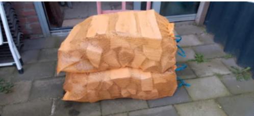 MOOI &GOED GEVULDE XL NETTEN HAARDHOUT (HAAG)BEUK ESSEN, APP, Tuin en Terras, Haardhout, Blokken, Beukenhout, 6 m³ of meer, Ophalen of Verzenden