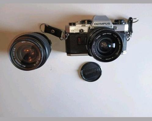 Olympus OM10 + lenzen Spiegelreflex, Audio, Tv en Foto, Fotocamera's Analoog, Zo goed als nieuw, Spiegelreflex, Olympus, Ophalen of Verzenden