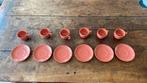 Set kopjes en schotels, Huis en Inrichting, Keuken | Servies, Ophalen, Overige stijlen, Kop(pen) en/of Schotel(s)