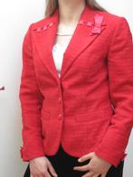 Rode (kerst) blazer klein glittertje - Edgar Vos, Edgar Vos, Zo goed als nieuw, Jasje, Rood