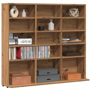 AANBIEDING | Cd-kast 100x23x89,5 cm bewerkt hout artisanaal beschikbaar voor biedingen