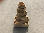 6-delige coffee kisten set , koffie kisten , veilingkisten, Huis en Inrichting, Woonaccessoires | Kisten, Ophalen of Verzenden