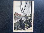 ENKHUIZEN Vissershaven met kotter         F, Ophalen of Verzenden, 1940 tot 1960, Noord-Holland