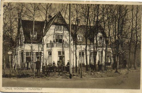 Onze Woning. Nunspeet - 193?2 gelopen, Verzamelen, Ansichtkaarten | Nederland, Gelopen, Gelderland, Ophalen of Verzenden