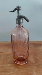 Spuitwaterfles siphon zalmroze, Antiek en Kunst, Ophalen of Verzenden