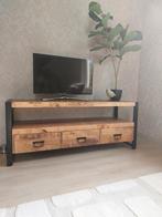 Tv meubel mangohout 3 laden 150 cm, Huis en Inrichting, Tafels | Sidetables, Ophalen, Nieuw, 25 tot 50 cm, Rechthoekig