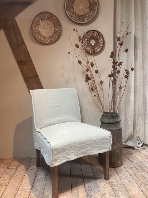 4 linnen stoelen Nine van Luksa - NIEUW, Huis en Inrichting, Stoelen, Nieuw, Vier, Overige materialen, Overige kleuren, Ophalen