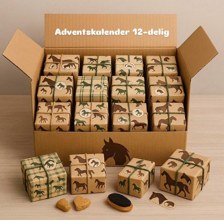 Adventskalender voor paarden, 12-delig, Dieren en Toebehoren, Paarden en Pony's | Overige Paardenspullen, Nieuw, Overige soorten