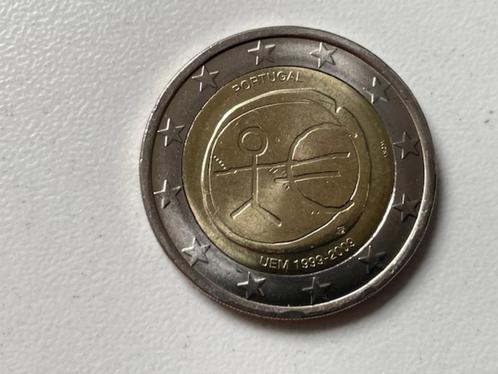 2009 Munt 2 euro 10 jaar EMU 1999-2009 Portugal, Postzegels en Munten, Munten | Europa | Euromunten, Losse munt, 2 euro, Portugal