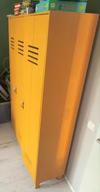 Woood Locker Kast - Geel - Echt Hout, Huis en Inrichting, Ophalen, Gebruikt, Vintage