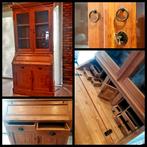 Houten buffetkast, secretaire, armoire bureau, Ophalen, 200 cm of meer, 75 cm of meer, Met deur(en)