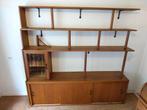 Wandkast handgemaakt jaren 60, Ophalen, 150 tot 200 cm, 150 tot 200 cm, 25 tot 50 cm