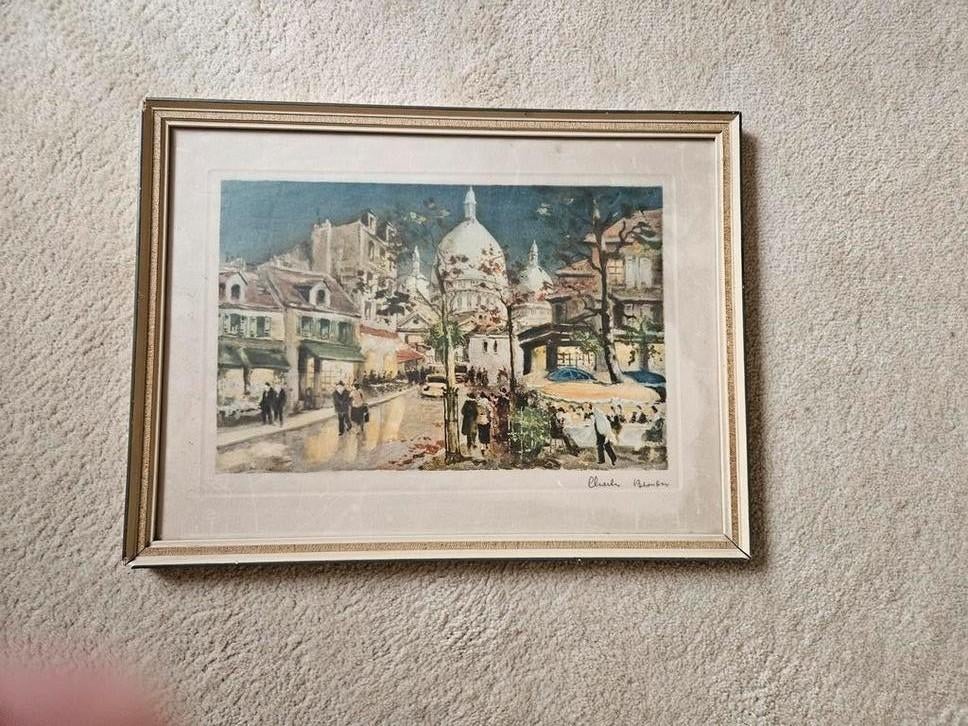 Schilderij Charles Blomberg klassiek, Antiek en Kunst, Kunst | Schilderijen | Klassiek, Ophalen of Verzenden