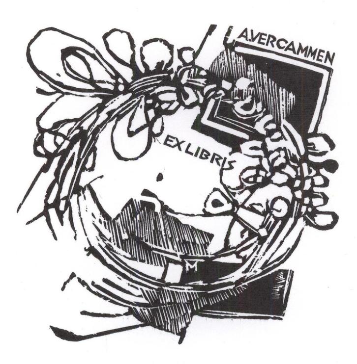 1923 Ex Libris België : Martin R. Baeyens, z.j., Antiek en Kunst, Kunst | Etsen en Gravures, Verzenden