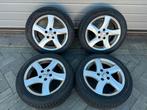 Set 16 inch lichtmetalen velgen + winterbanden o.a Saab/Opel, Auto-onderdelen, Banden en Velgen, 205 mm, Velg(en), 16 inch, Gebruikt