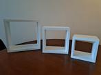 Set 3 wandkubussen, wandplank, wandkastjes, Huis en Inrichting, Woonaccessoires | Wandplanken en Boekenplanken, Ophalen