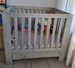 Coming Kids Box, Eiken Grey Wash (+Matras&Boxkleed), Ophalen, Gebruikt, Rechthoekig, Boxkleed