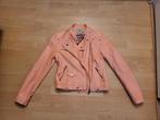 Mooie biker jas van Softy outerwear in een zalm kleur maat s, Ophalen of Verzenden, Zo goed als nieuw, Maat 36 (S)