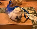 heinen delfts blauw kerstbal vogel, Diversen, Kerst, Ophalen of Verzenden, Nieuw