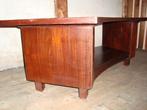 Unieke houten salontafel 50 euro, Ophalen, Gebruikt, 100 tot 150 cm, Teakhout