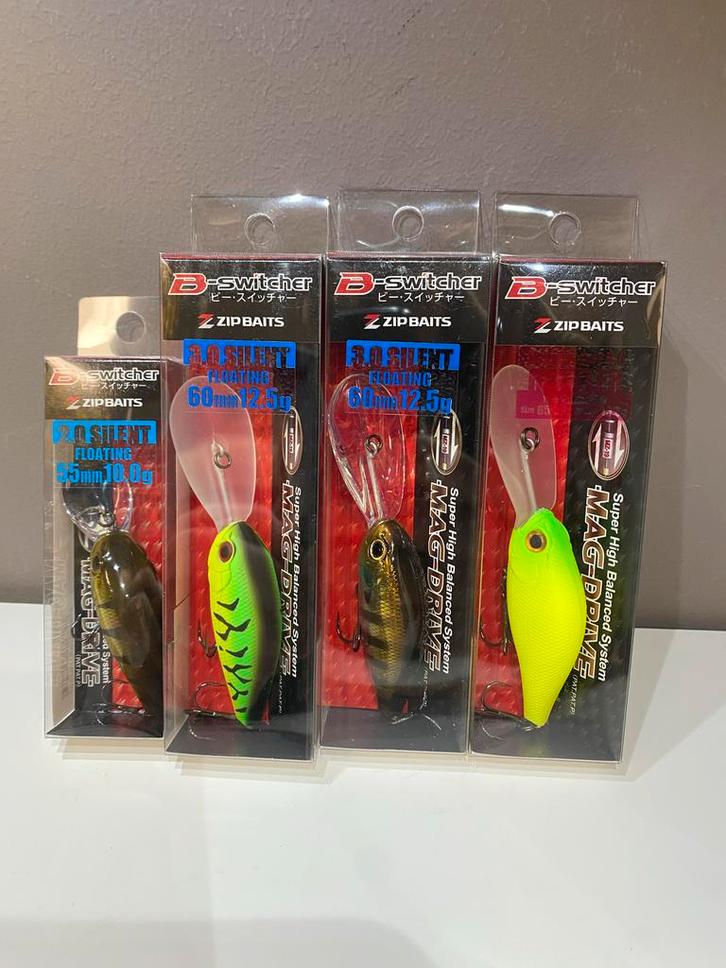 Zipbaits B-Switcher Crankbaits - Japanse Topkwaliteit!, Watersport en Boten, Hengelsport | Roofvissen, Nieuw, Overige typen, Ophalen of Verzenden
