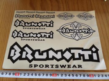 sticker set Transparant BRUNOTTI  Sportswear  * beschikbaar voor biedingen