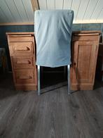 massief eiken bureau met laden en deurtje, Huis en Inrichting, Ophalen, Gebruikt
