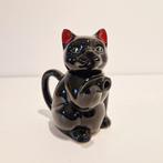 Vintage theepot kat zwarte kater poes theepotje porselein, Ophalen of Verzenden