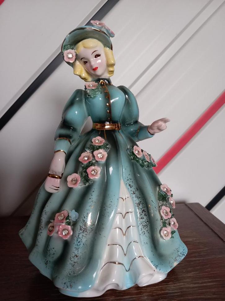 Vintage ESD 4639 Japan beeldje Victoriaanse dame, jaren '50, Antiek en Kunst, Antiek | Porselein, Ophalen