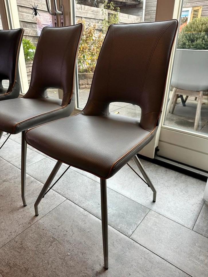 Henders & Hazel eetkamerstoelen - 6 stuks, Huis en Inrichting, Stoelen, Gebruikt, Vijf, Zes of meer stoelen, Stof, Grijs, Ophalen