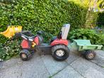 Traptraktor met voorlader en kar te koop, Ophalen, Gebruikt, Trapvoertuig