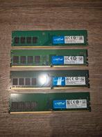 RAM geheugen DDR4 3X 8GB 1X4GB, Computers en Software, Gebruikt, DDR4, 8 GB, Ophalen of Verzenden