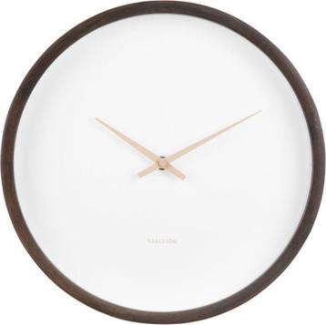 Karlsson Wandklok Ancho Hout, spiegel 32.5x32.5x8 cm Bruin beschikbaar voor biedingen