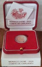 MONACO 2 EURO 2025 "CARLADÈS", PROOF MET COA
